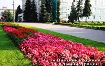 Цветник у здания администрации Президента УР (2009).