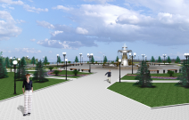 Проект Красной площади, Сарапул. Архитектор: Вера Кузнецова